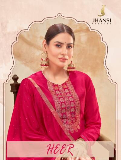 Heer By Jhansi Fashion Designer Partywear Salwar Kameez Collection